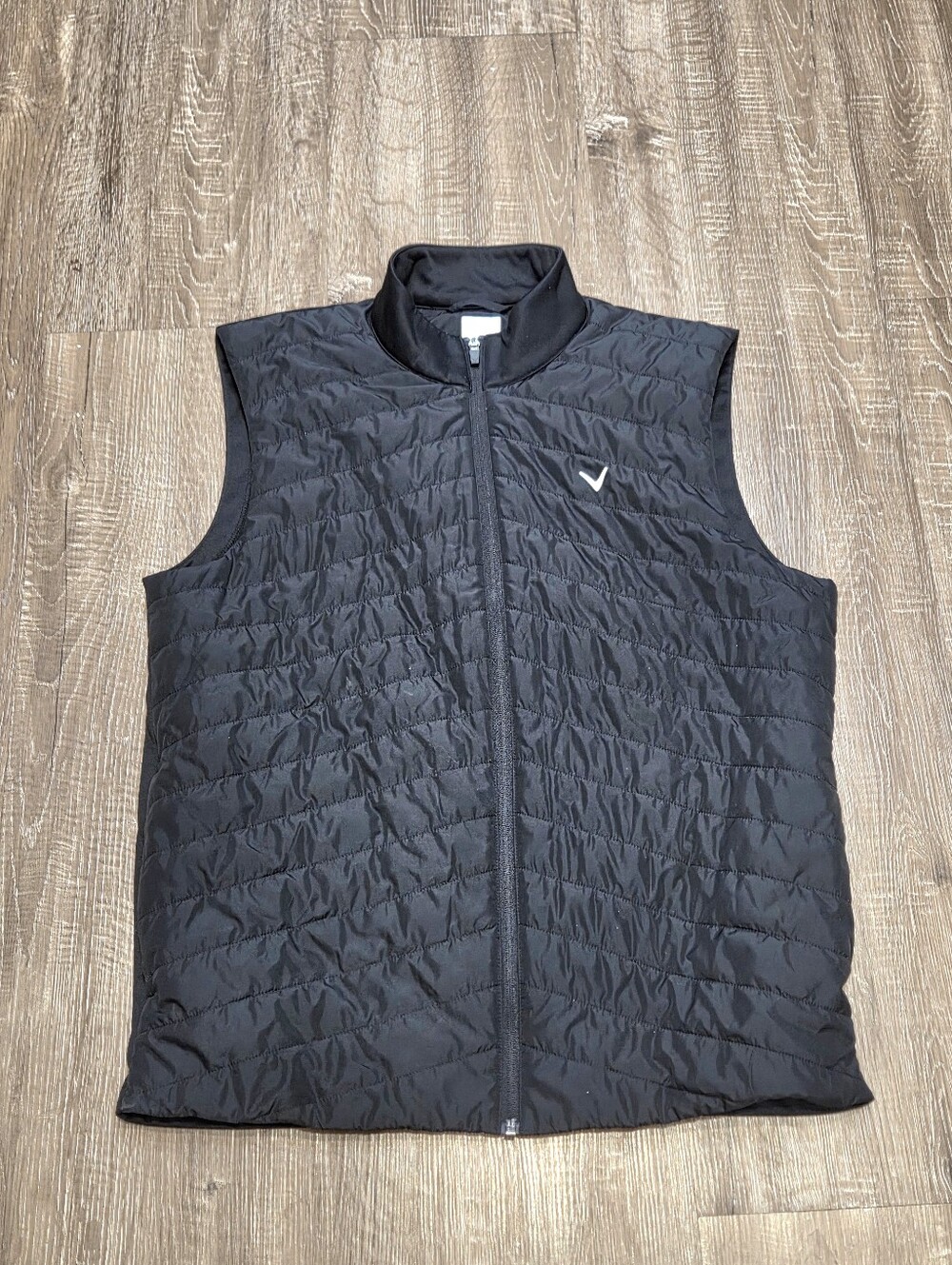 Callaway Men's Pre-owned Full-Zip Golf Vest Black Size Large